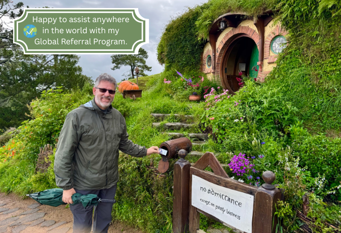 Happy to assist anywhere in the world with my Global Referral Program.
